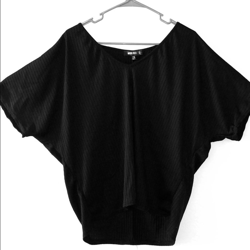 Black Oversized Stretch Shirt